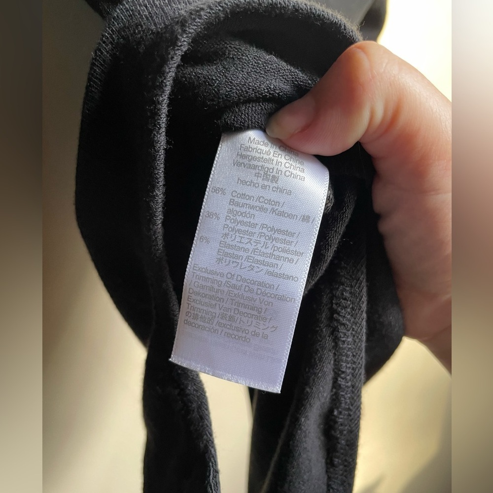 Madewell Stretchy Soft Basic Black Long Sleeve Bo… - image 7